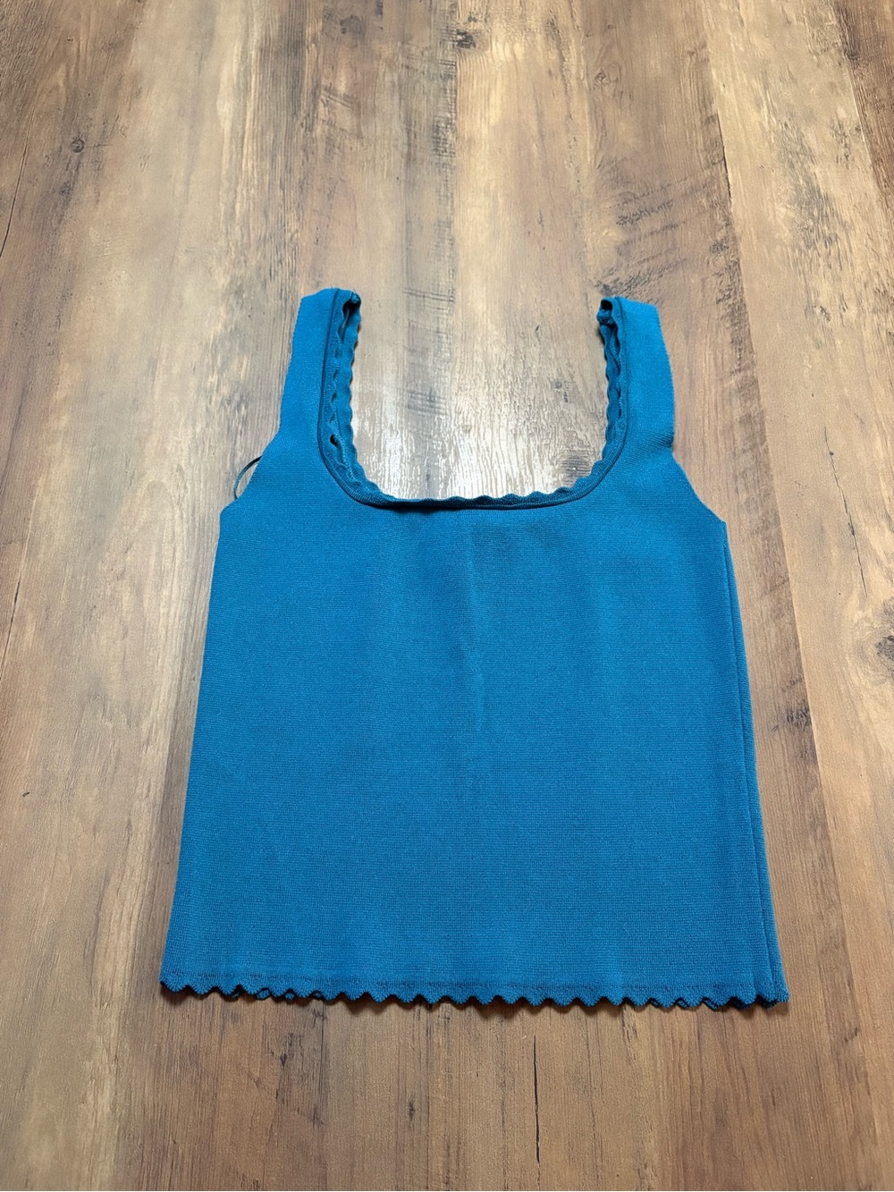 Zara Knit Square-Neck Tank